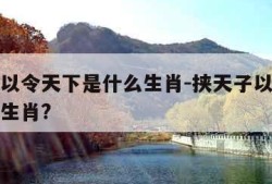 挟天子以令天下是什么生肖-挟天子以令天下是什么生肖?