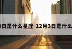 1月3日是什么星座-12月3日是什么星座