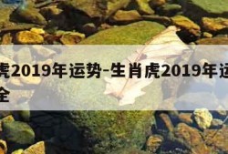 属虎2019年运势-生肖虎2019年运势大全