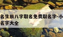 孩子起名生辰八字取名免费取名字-小孩八字免费起名字大全