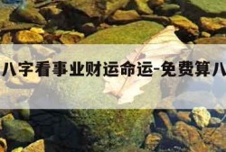 免费算八字看事业财运命运-免费算八字看一生财运