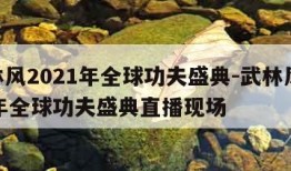 武林风2021年全球功夫盛典-武林风2021年全球功夫盛典直播现场