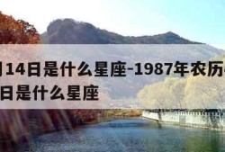 4月14日是什么星座-1987年农历4月14日是什么星座