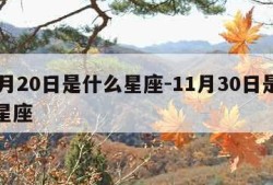 11月20日是什么星座-11月30日是什么星座