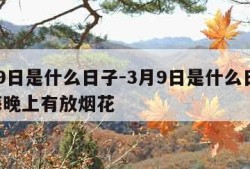 3月9日是什么日子-3月9日是什么日子 威海晚上有放烟花