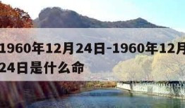 1960年12月24日-1960年12月24日是什么命