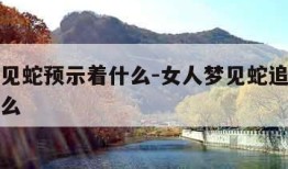 女人梦见蛇预示着什么-女人梦见蛇追着跑预示着什么