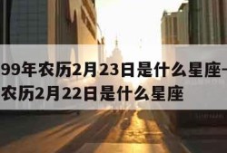 1999年农历2月23日是什么星座-1999农历2月22日是什么星座