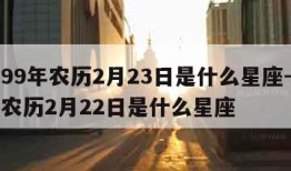 1999年农历2月23日是什么星座-1999农历2月22日是什么星座