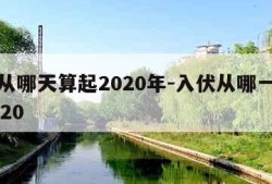 入伏从哪天算起2020年-入伏从哪一天开始2020