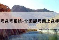 全国靓号选号系统-全国靓号网上选手机号码