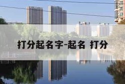 打分起名字-起名 打分