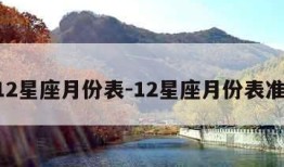 112星座月份表-12星座月份表准确