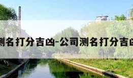 公司测名打分吉凶-公司测名打分吉凶周易